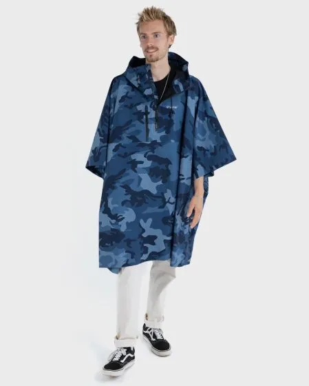 Dryrobe Waterproof Poncho - Blue Camo