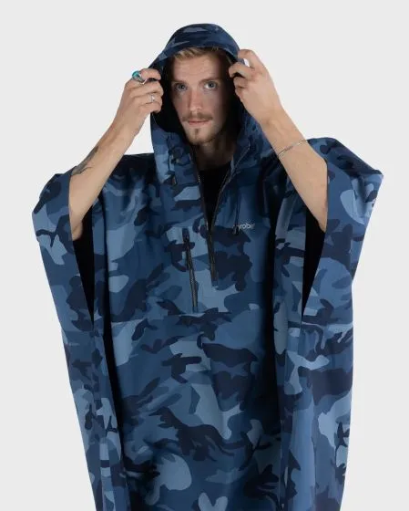 Dryrobe Waterproof Poncho - Blue Camo