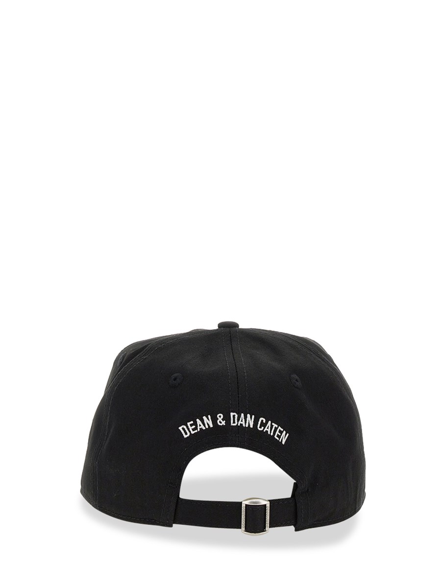 DSQUARED      CAPPELLO BASEBALL IN COTONE CON D2 PATCH