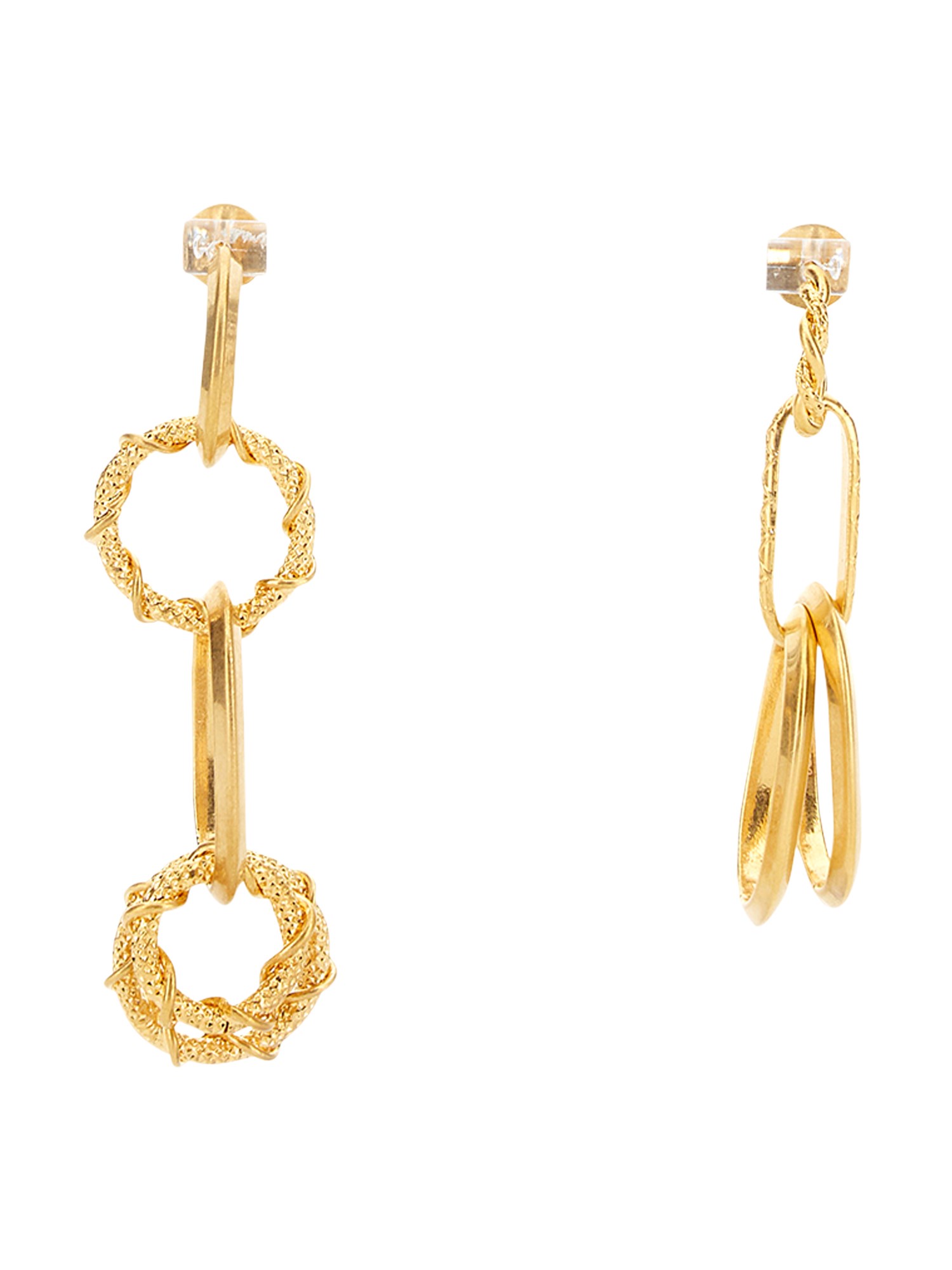 DSQUARED    EARRING WITH CHAIN RINGS