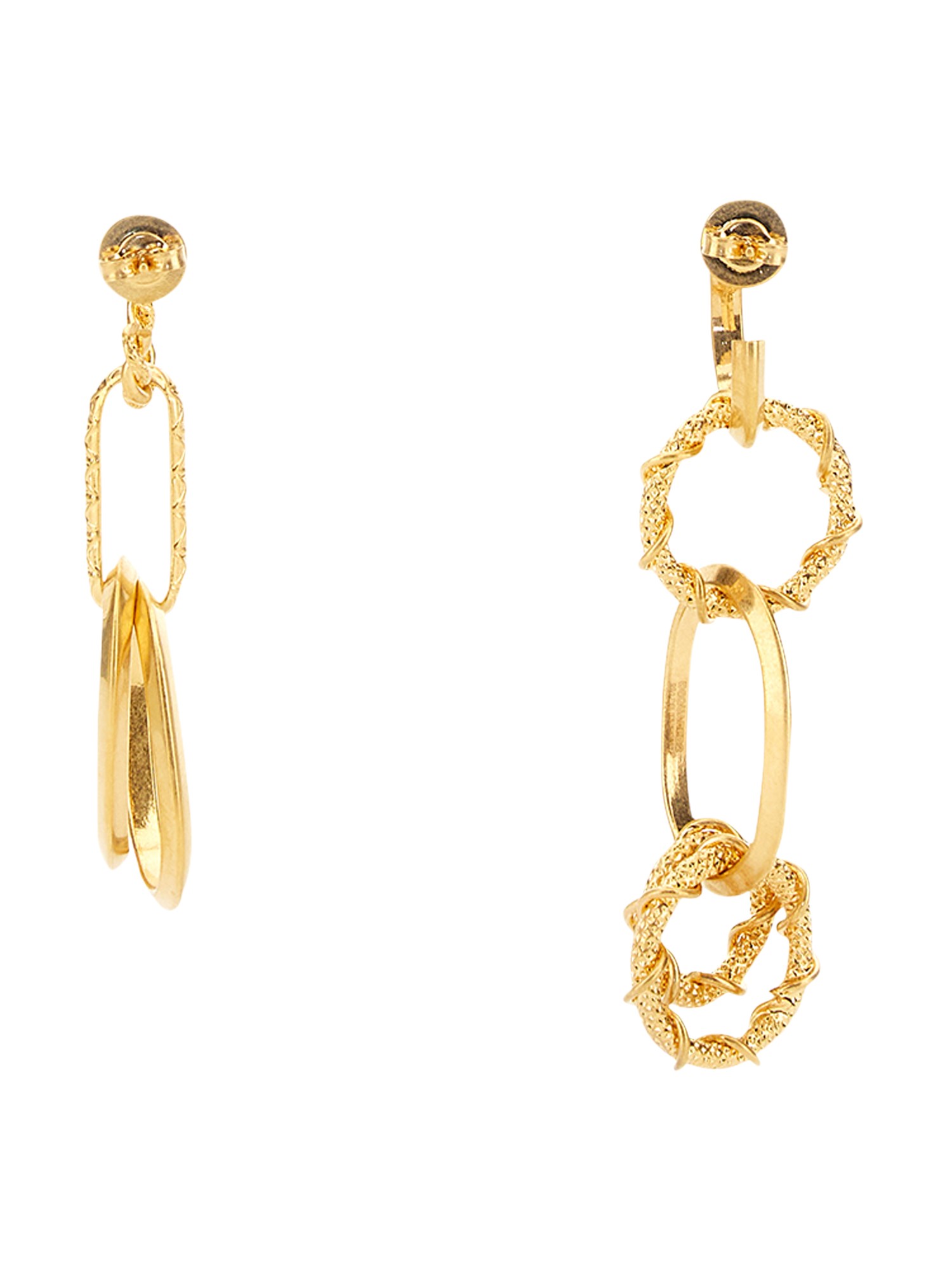 DSQUARED    EARRING WITH CHAIN RINGS