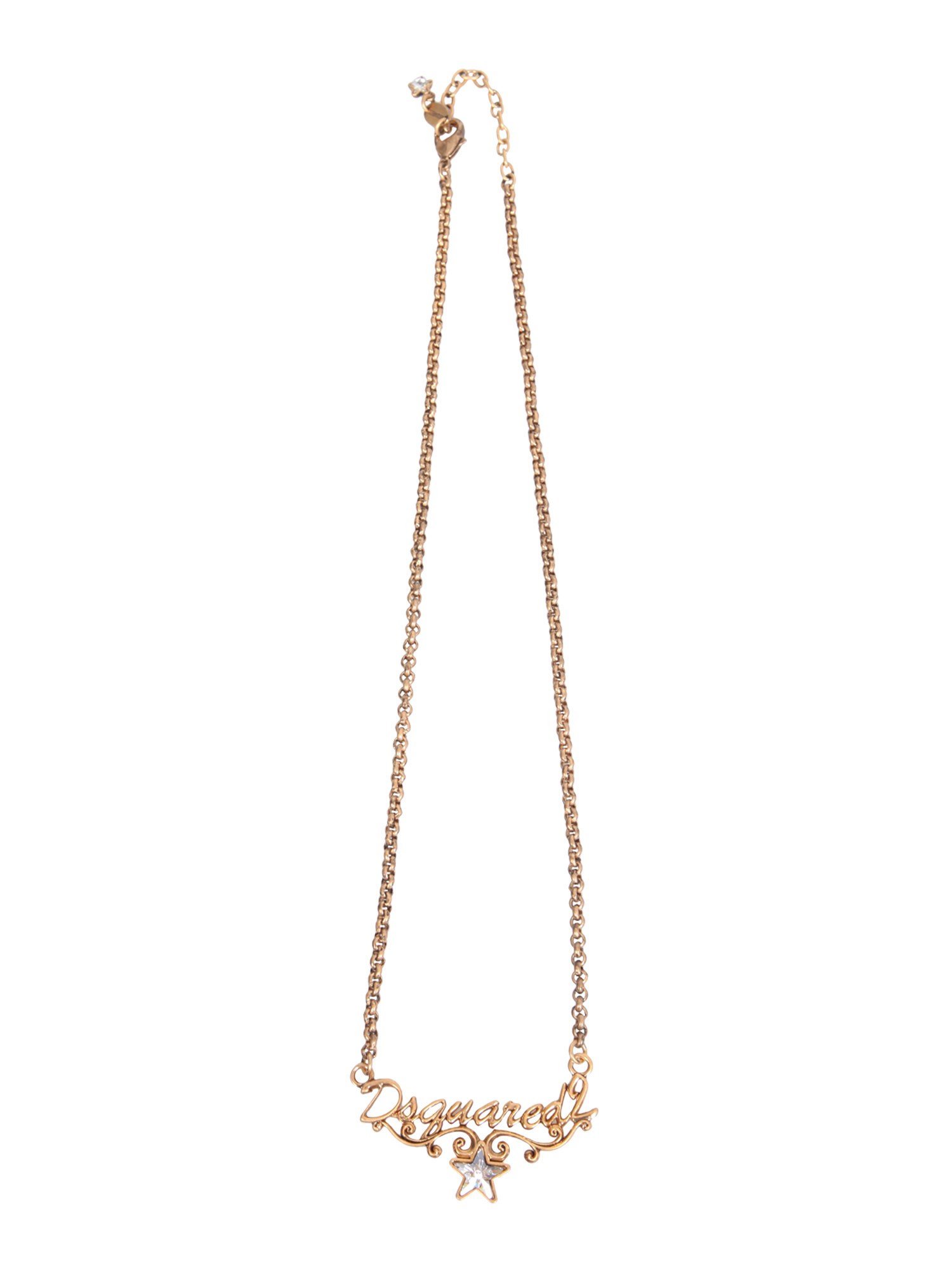 DSQUARED    TWINKLE NECKLACE WITH LOGO