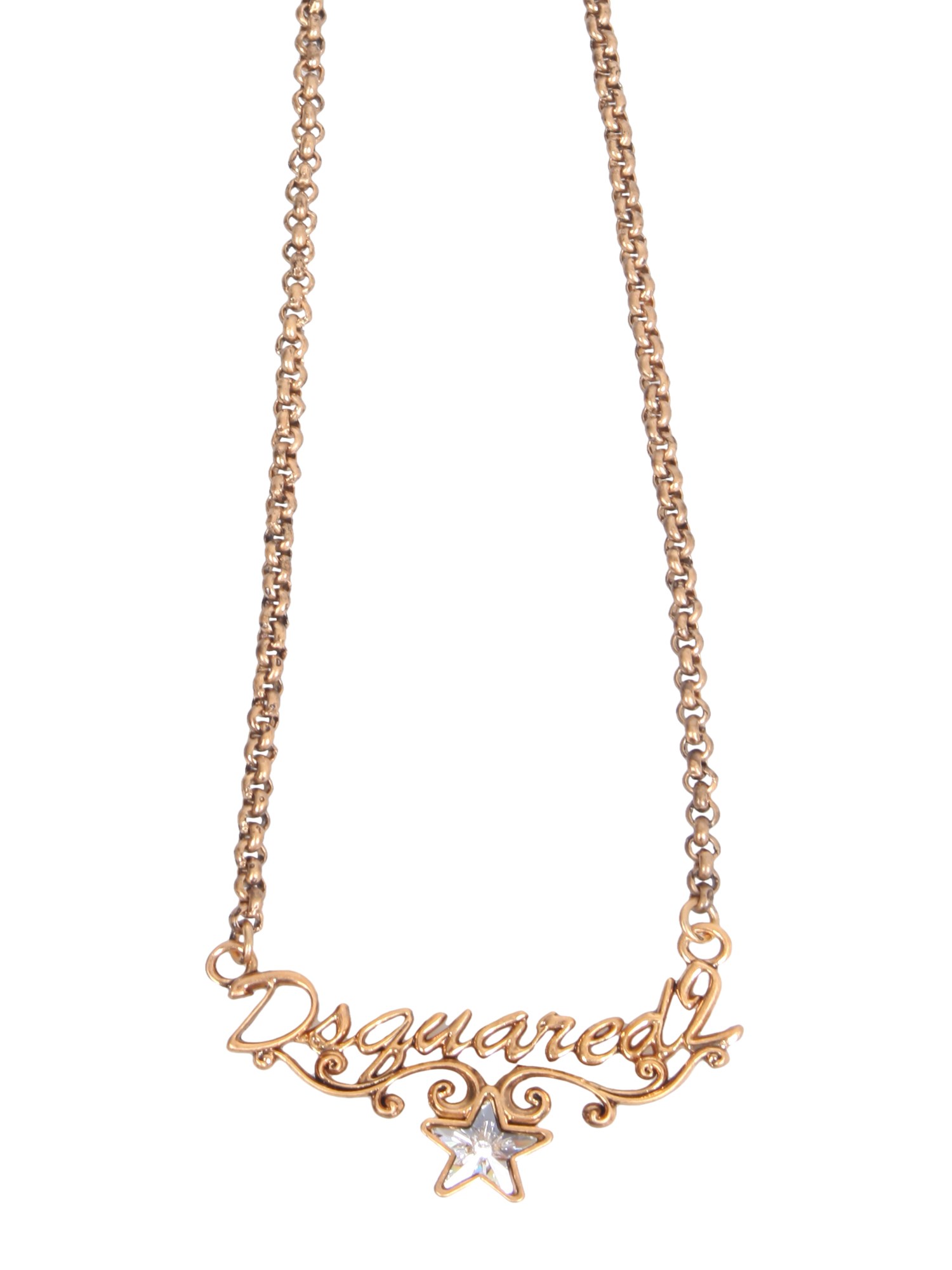 DSQUARED    TWINKLE NECKLACE WITH LOGO