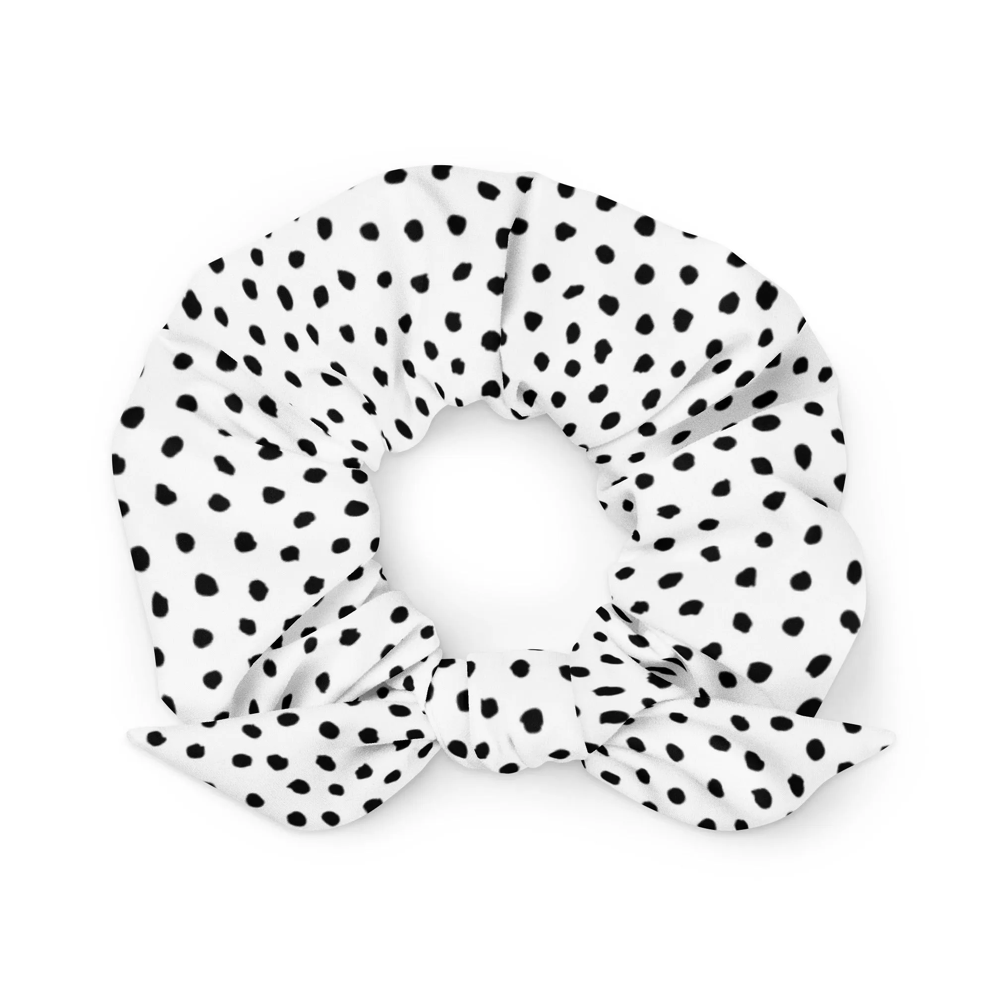 Eco-friendly Scrunchie with Belo Tochki Design - Shop Now.