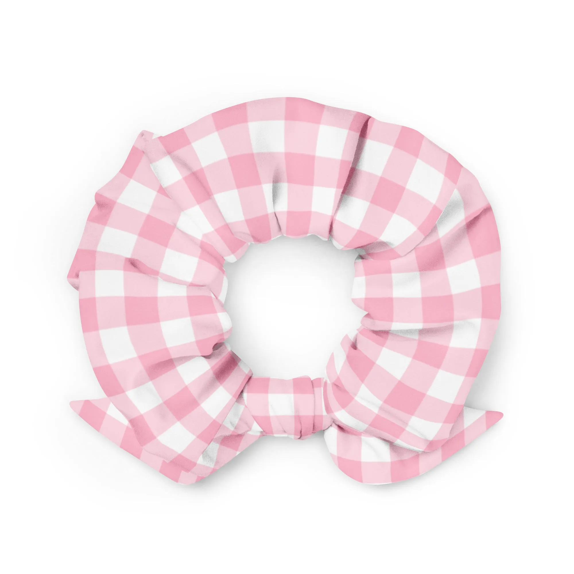 Eco Scrunchie Pink Gingham