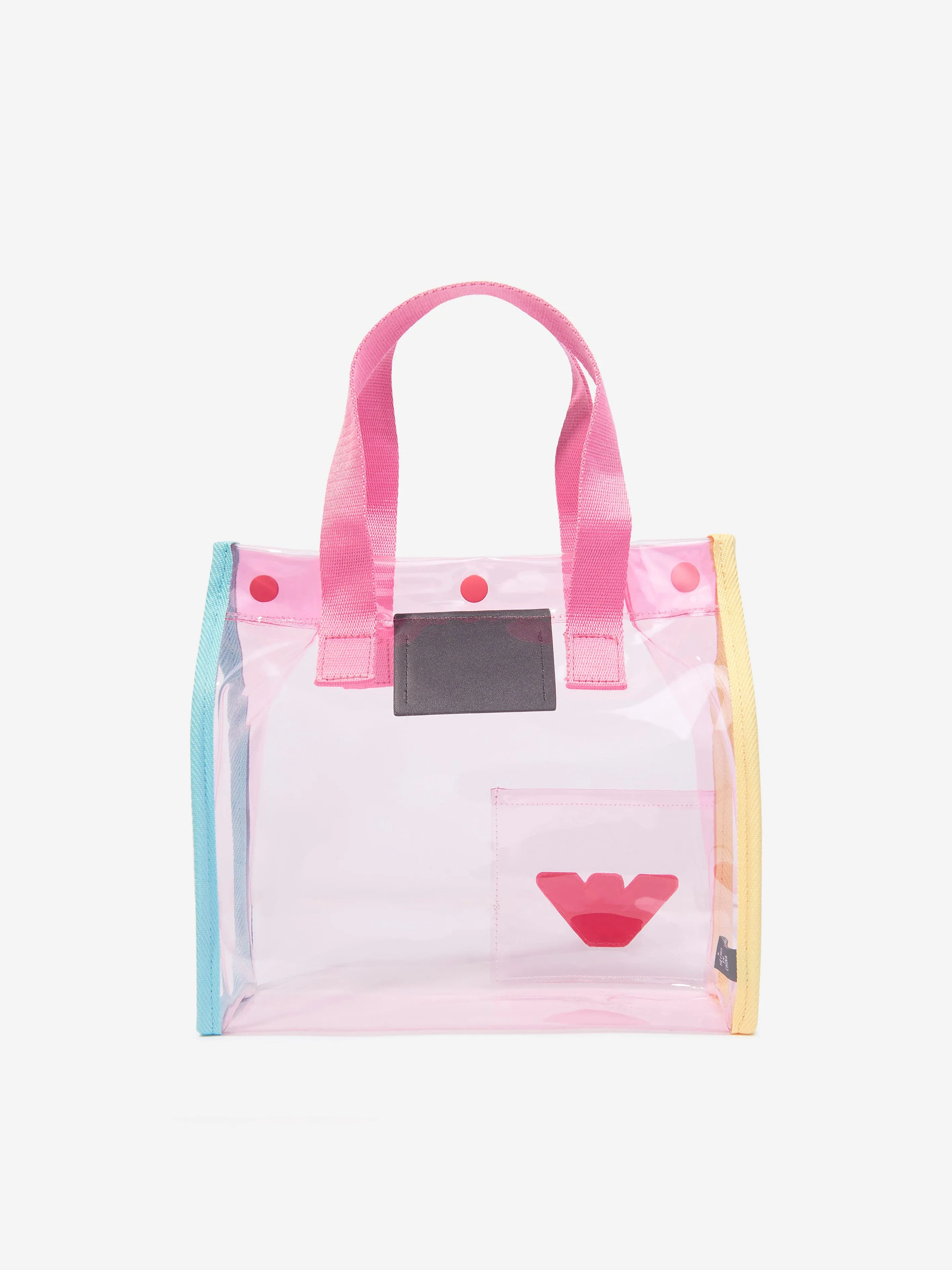 Emporio Armani Girls PVC Tote Bag in Multicolour