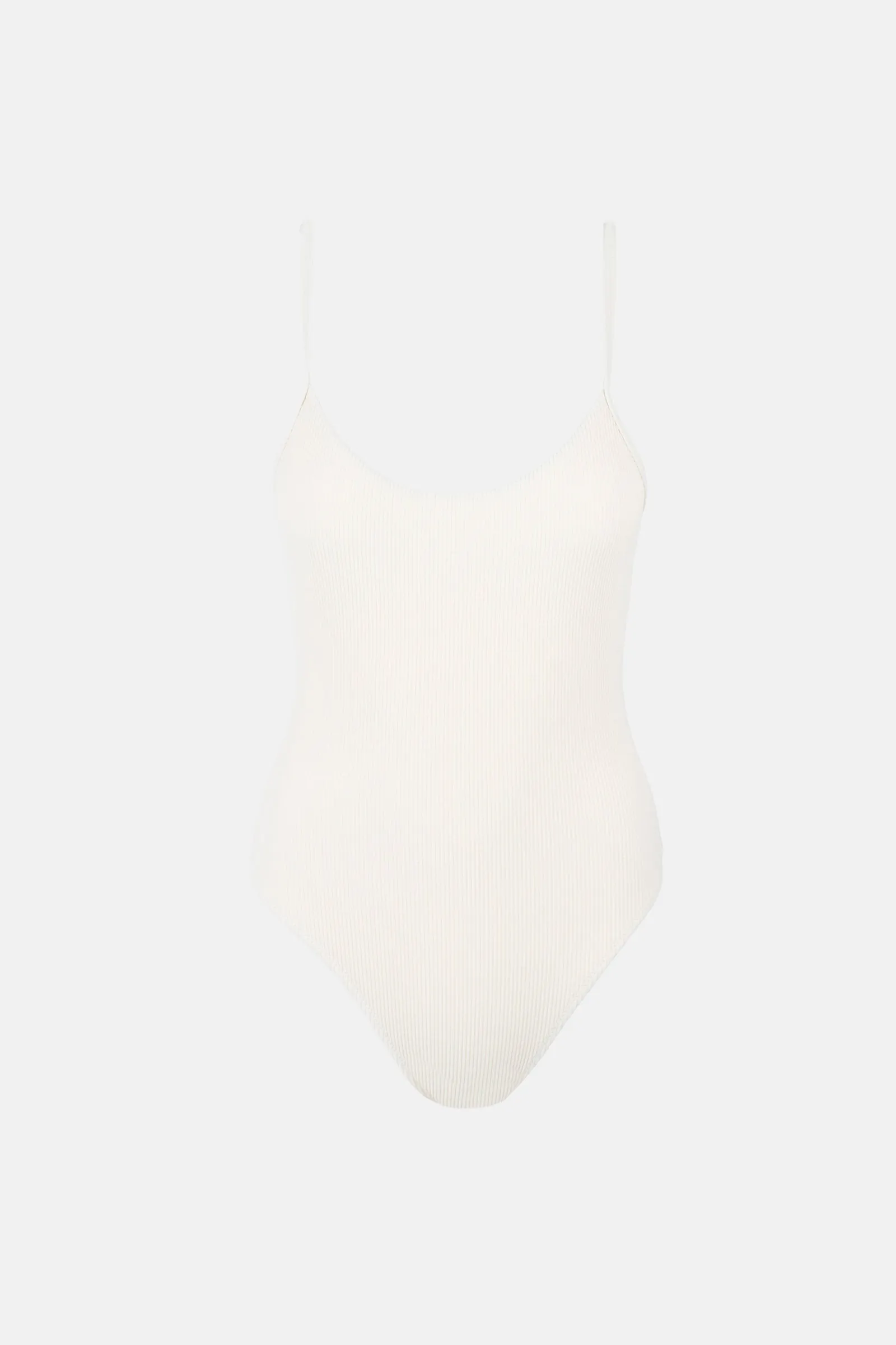 Essential Rib Minimal One Piece Creme