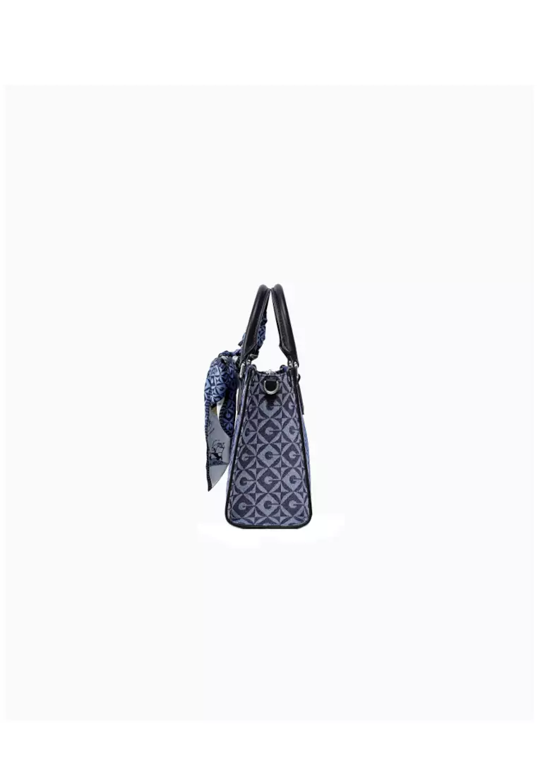 FION Minions Jacquard with Leather Medium Tote Bag