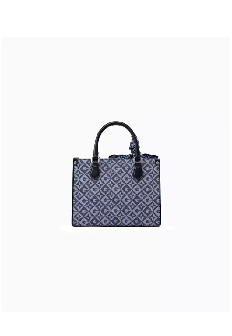 FION Minions Jacquard with Leather Medium Tote Bag