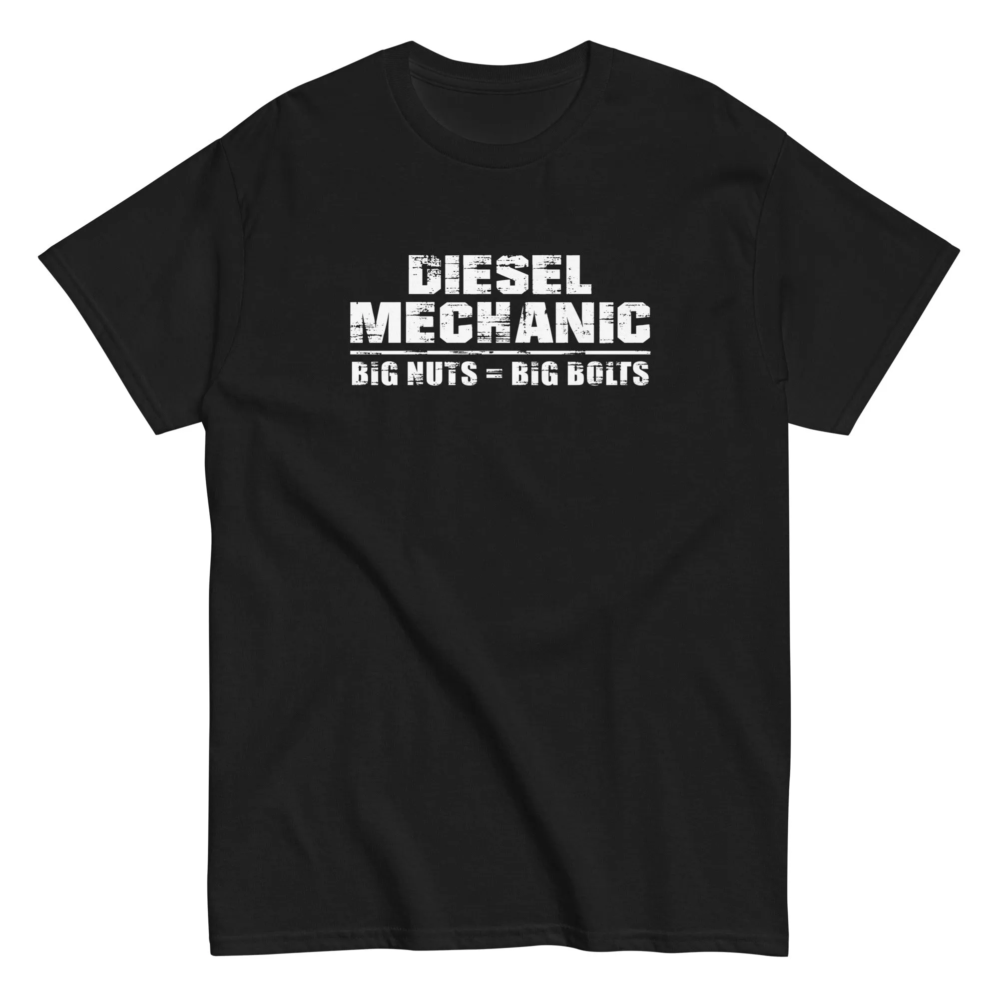 Funny Diesel Mechanic T-Shirt Big Nuts = Big Bolts