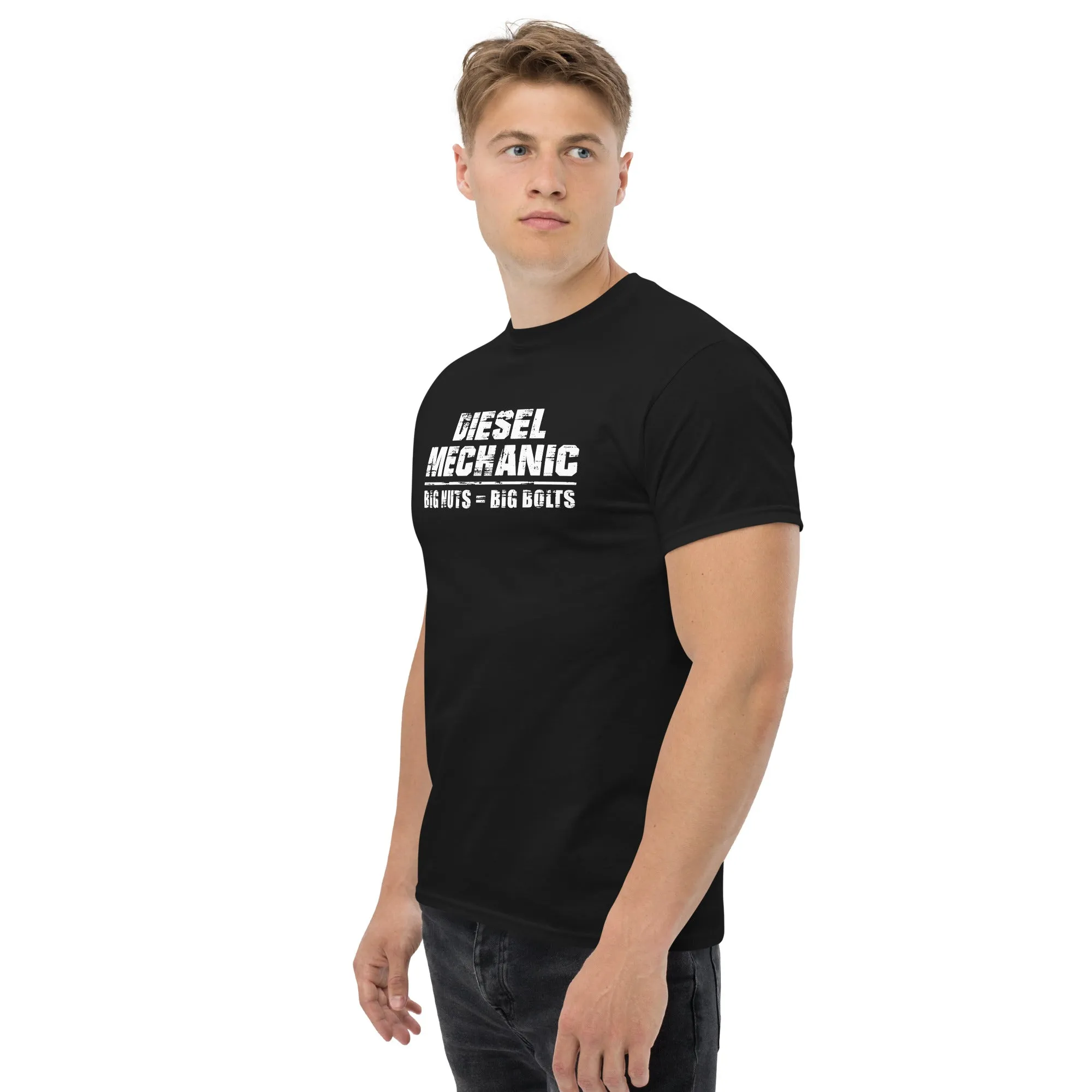 Funny Diesel Mechanic T-Shirt Big Nuts = Big Bolts