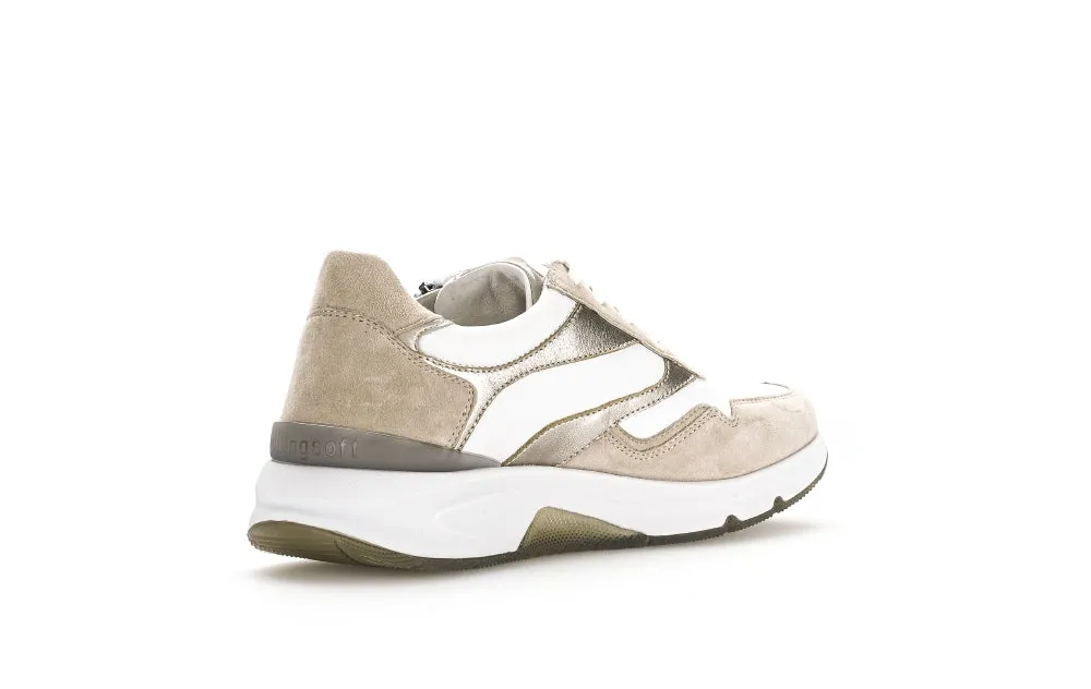 GABOR Cream White Rolling Soft Trainer 89655 - Optimal for Google Search.