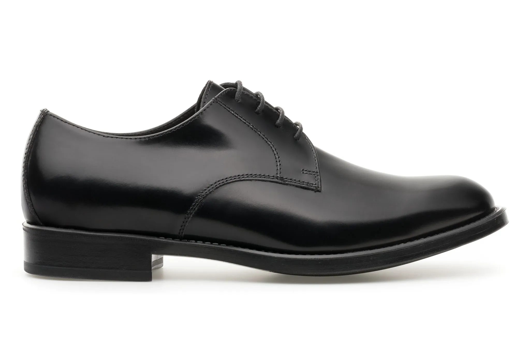 Glossy Leather Derby Shoe