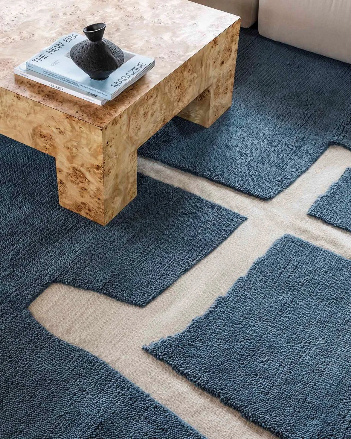 Gotland Klint Wool Rug Cornflower Blue