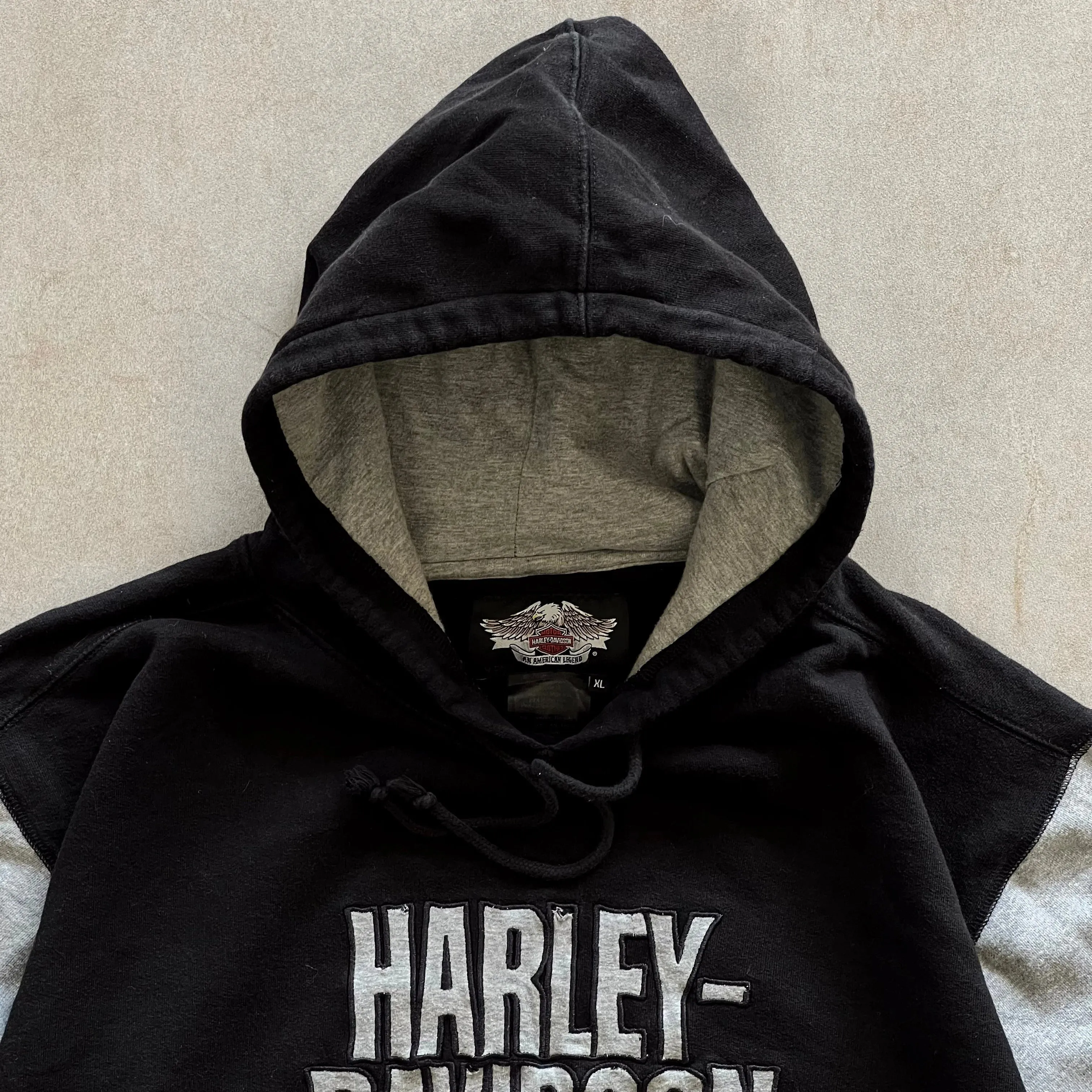 Harley Davidson Black/Grey Hoodie - XL