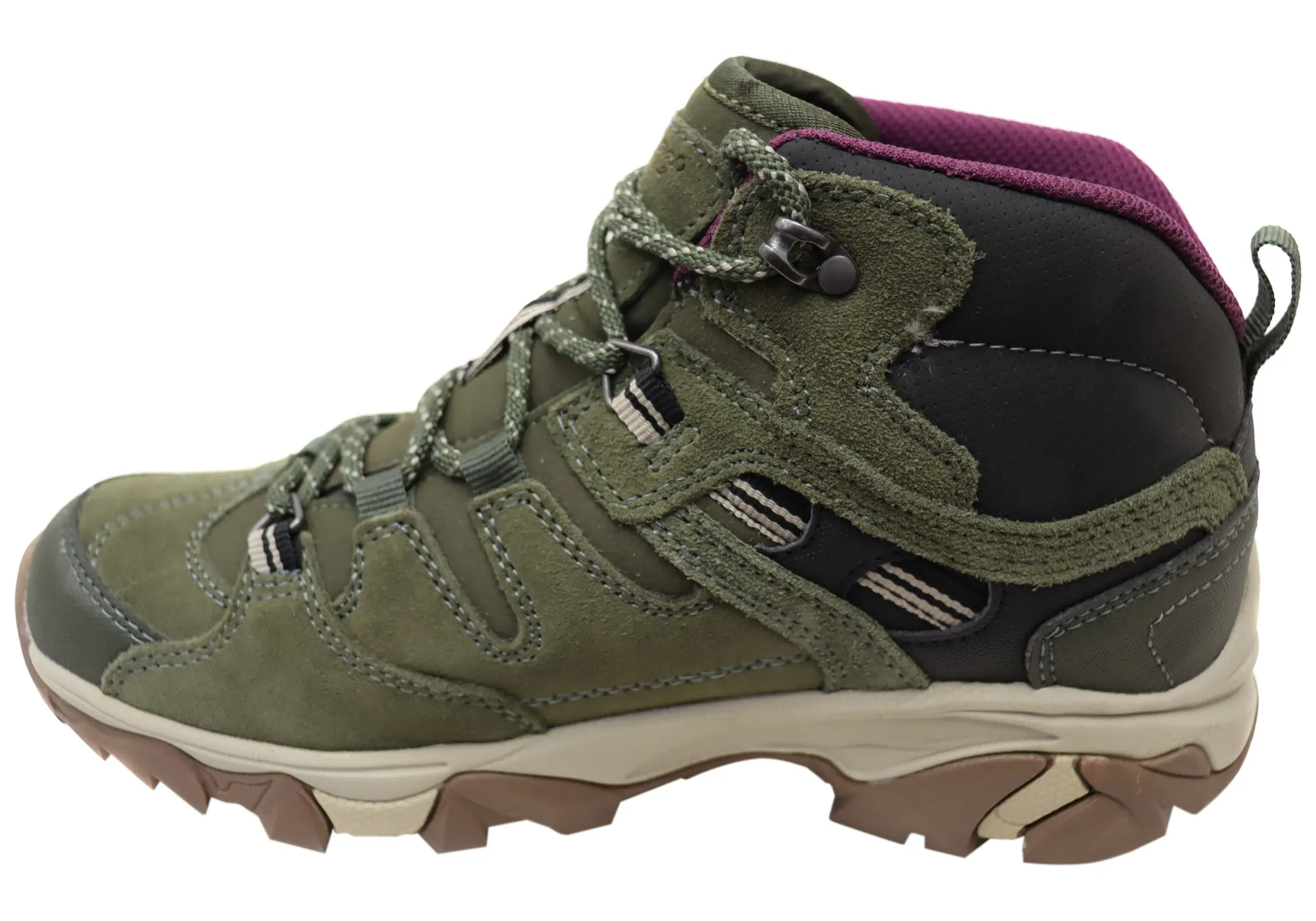 Hi Tec Womens Comfortable Ravus Adventure Mid Waterproof Hiking Boots