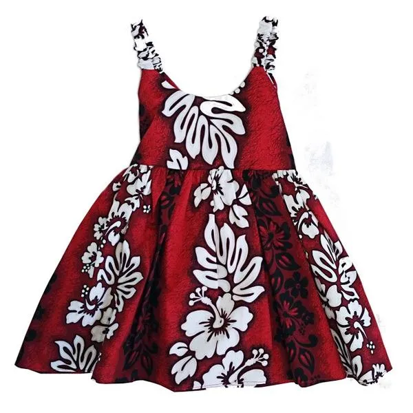 Hibiscus Print Toddler Sundress