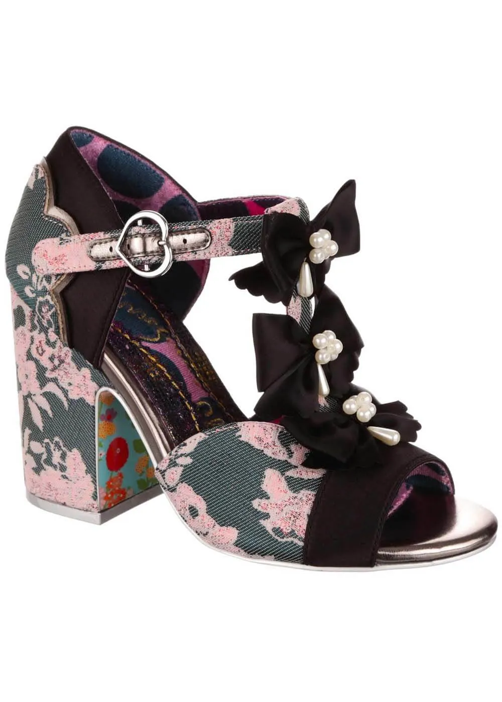 Irregular Choice black bow pumps - Very Versailles design.