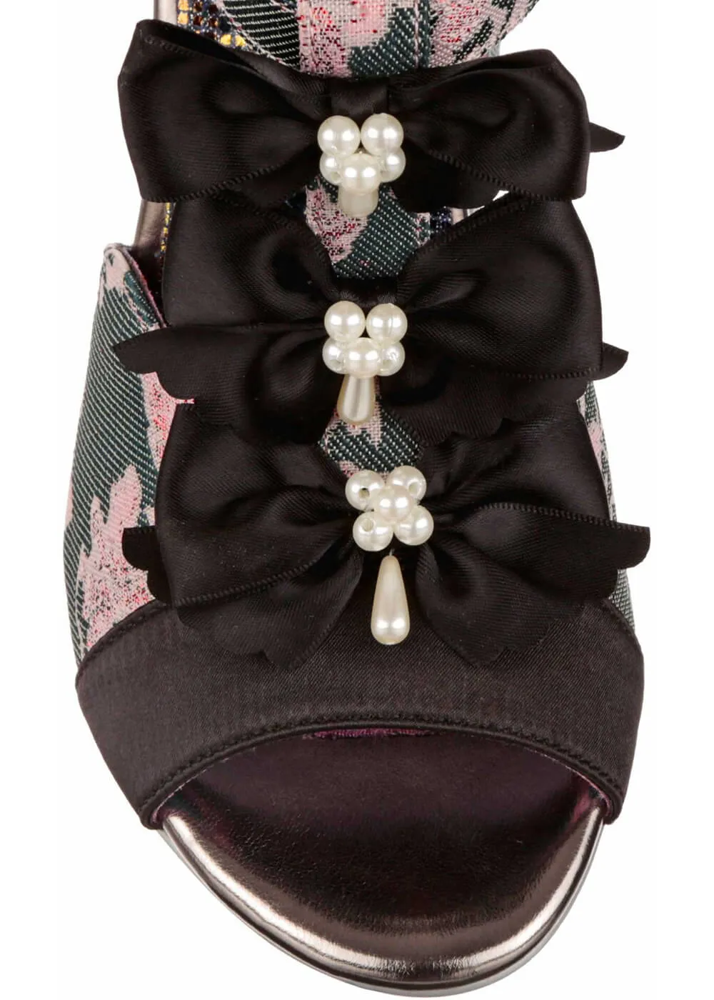 Irregular Choice black bow pumps - Very Versailles design.