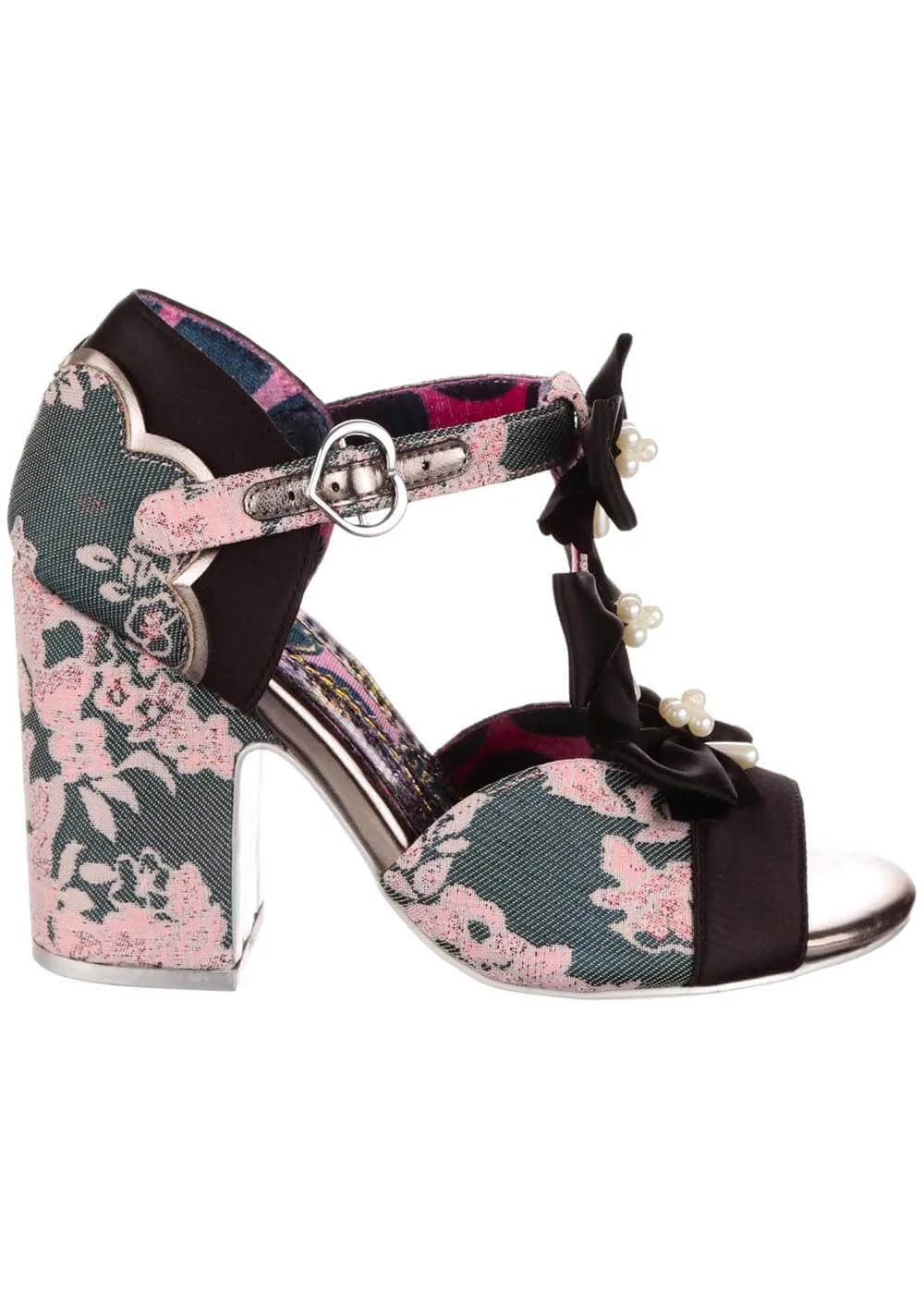 Irregular Choice black bow pumps - Very Versailles design.