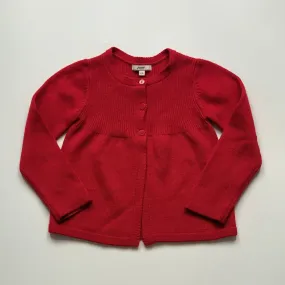 Jacadi Red Wool Cardigan Size 4 Years