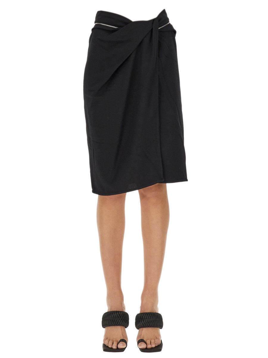 JACQUEMUS skirt, viscose and wool blend, Bodri style, for sale.