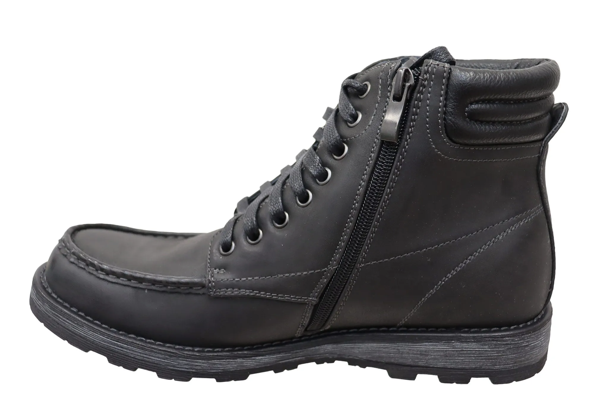 JM33 John Mens Comfortable Lace Up Boots