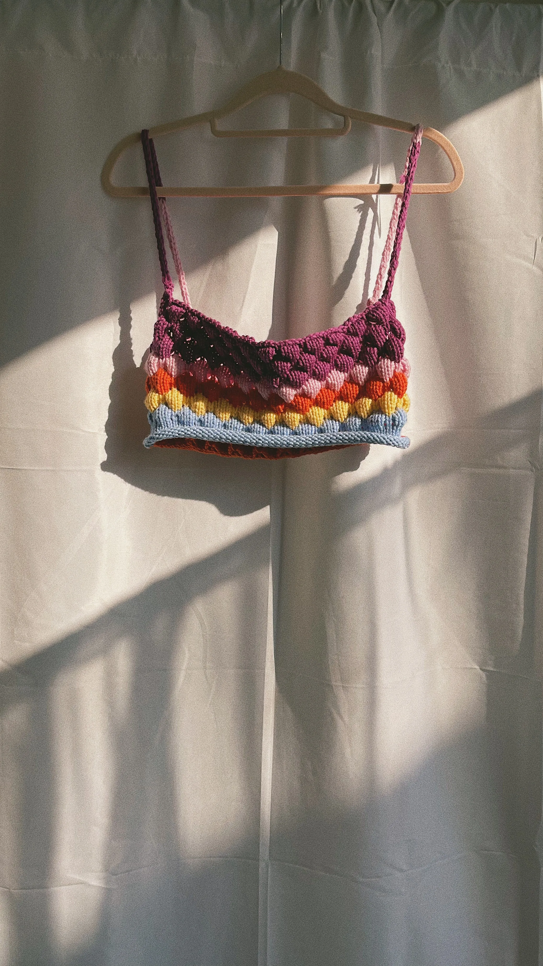 Josephine Bee Bubble Rainbow Knit Bralette - In Stock, Fast Shipping