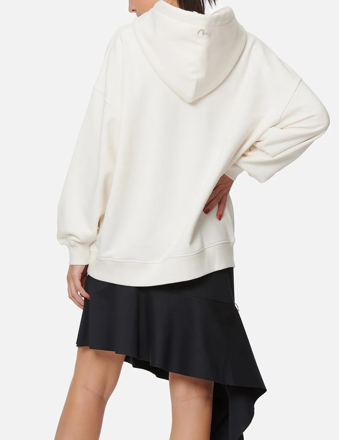 Kamon and Logo Embroidered Hoodie