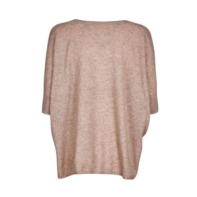 kate v neck woman taupechine beige pull