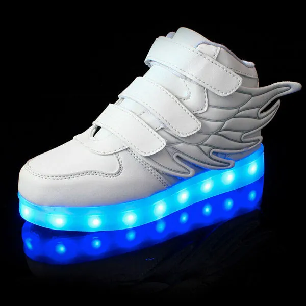 Kids White LED Thunder Shoes - Flashez - Best Price, Top Quality