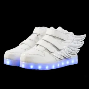 Kids White LED Thunder Shoes - Flashez - Best Price, Top Quality