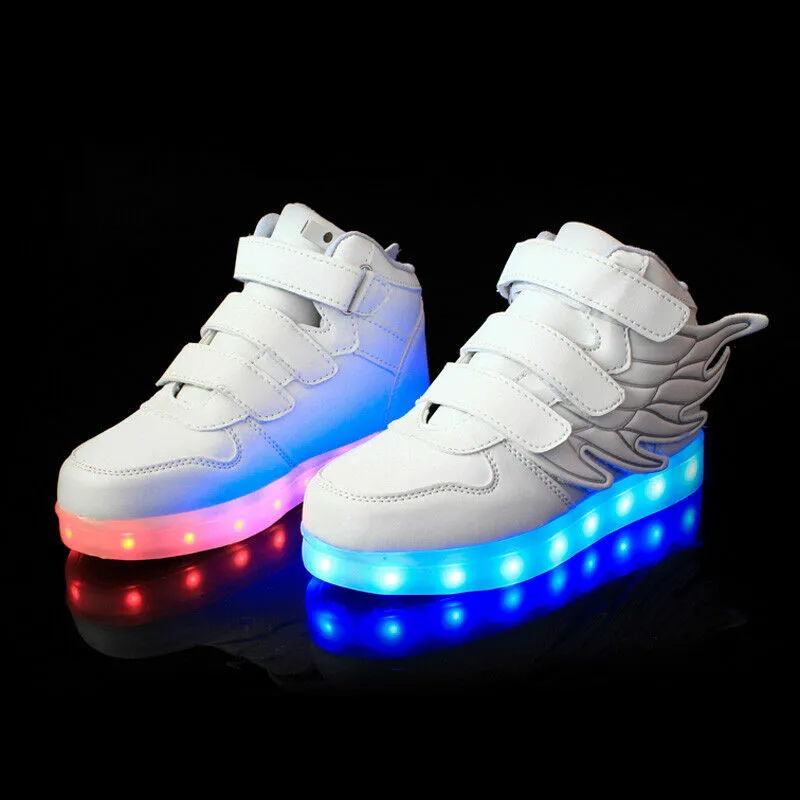 Kids White LED Thunder Shoes - Flashez - Best Price, Top Quality