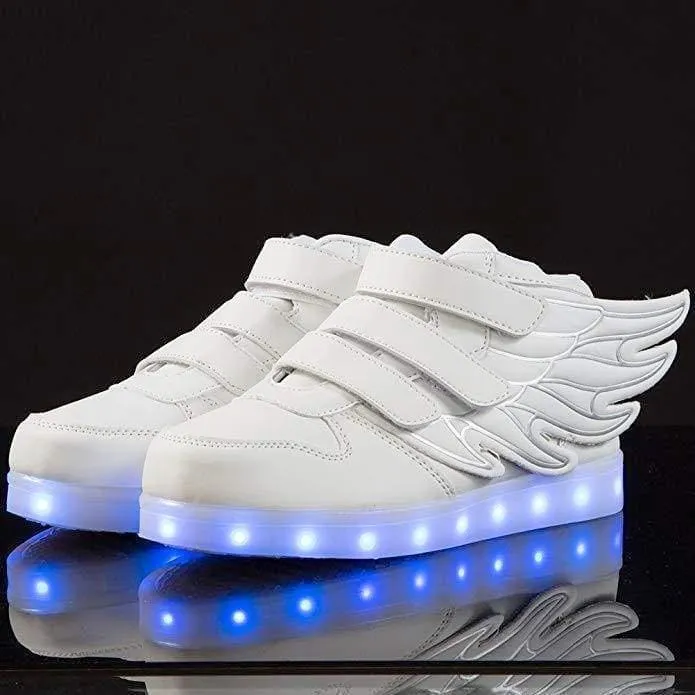 Kids White LED Thunder Shoes - Flashez - Best Price, Top Quality