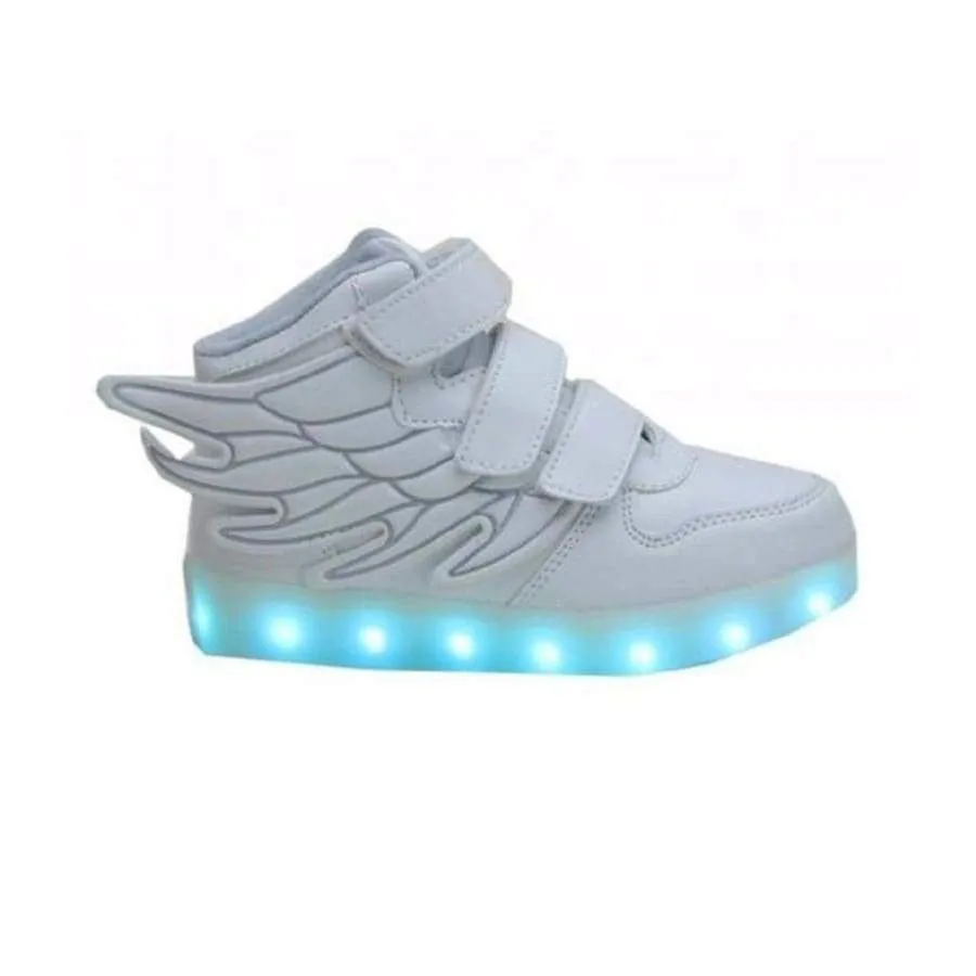 Kids White LED Thunder Shoes - Flashez - Best Price, Top Quality