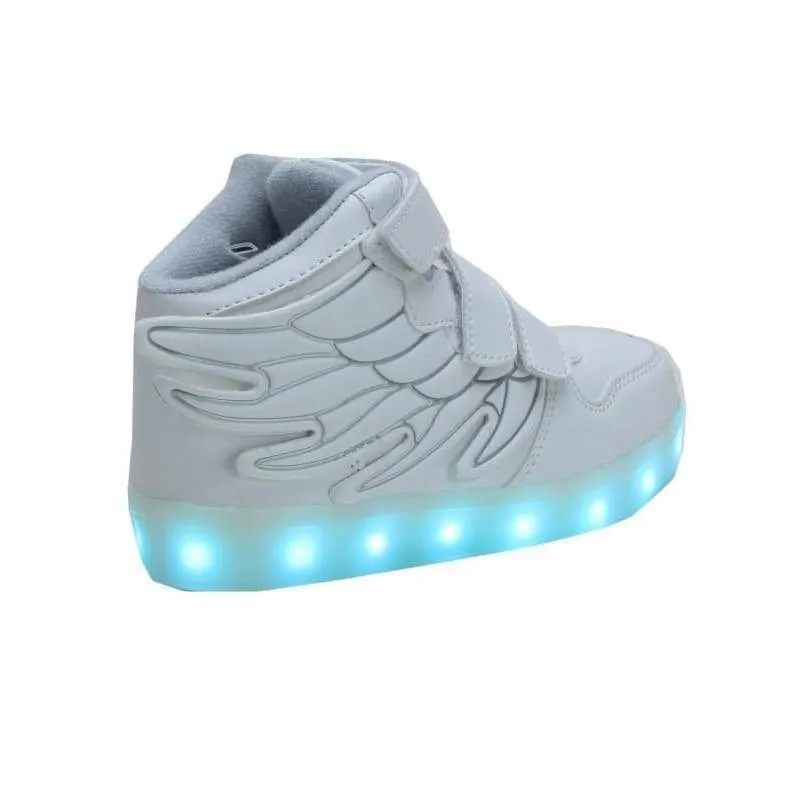 Kids White LED Thunder Shoes - Flashez - Best Price, Top Quality