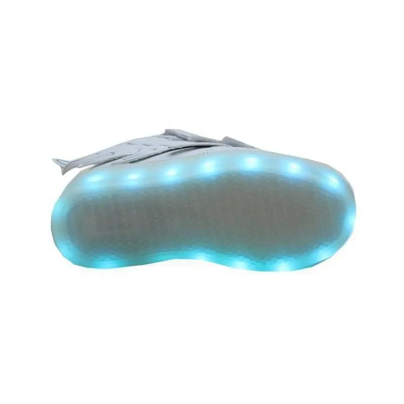 Kids White LED Thunder Shoes - Flashez - Best Price, Top Quality