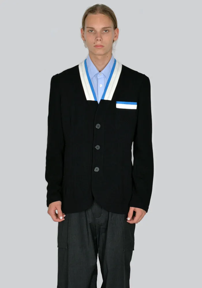 KIKO KOSTADINOV MEN KKAW23J08-36 DIOTIMA BLAZER BLACK/ECRU/CERULEAN