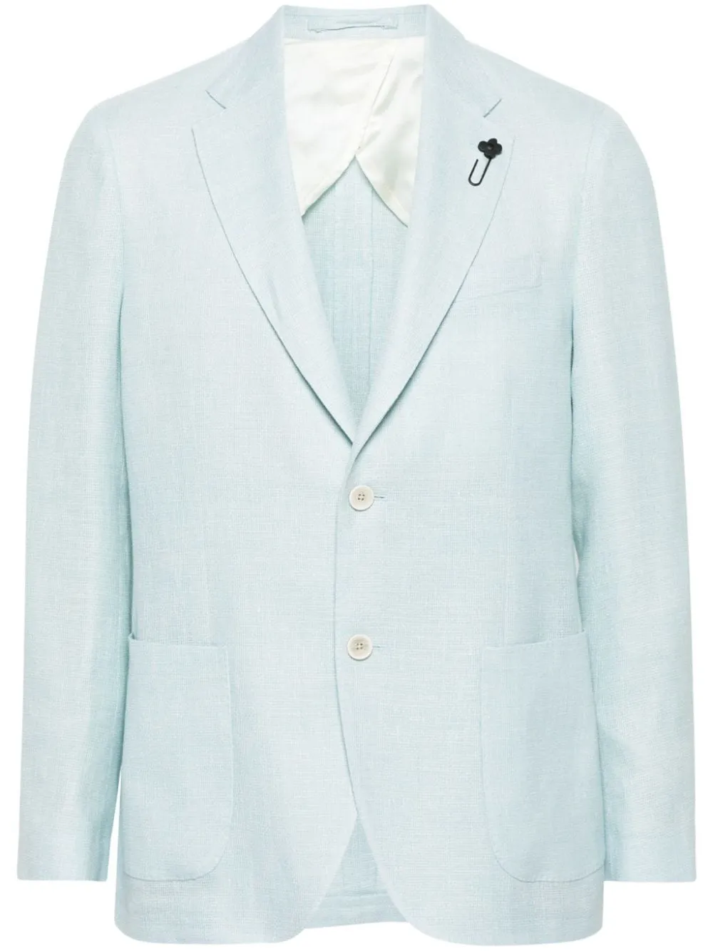 Lardini - Blue Woven Design Blazer