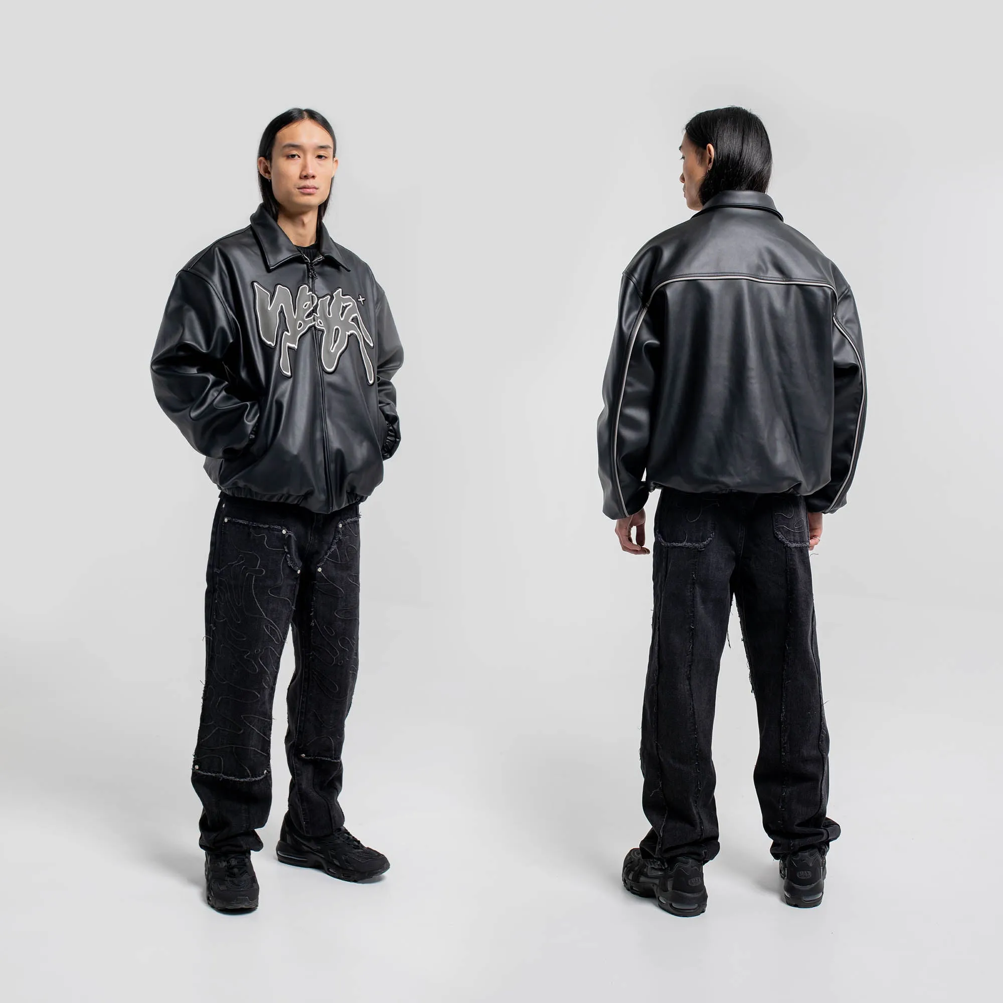 Leather PU-Jacket - Black edition