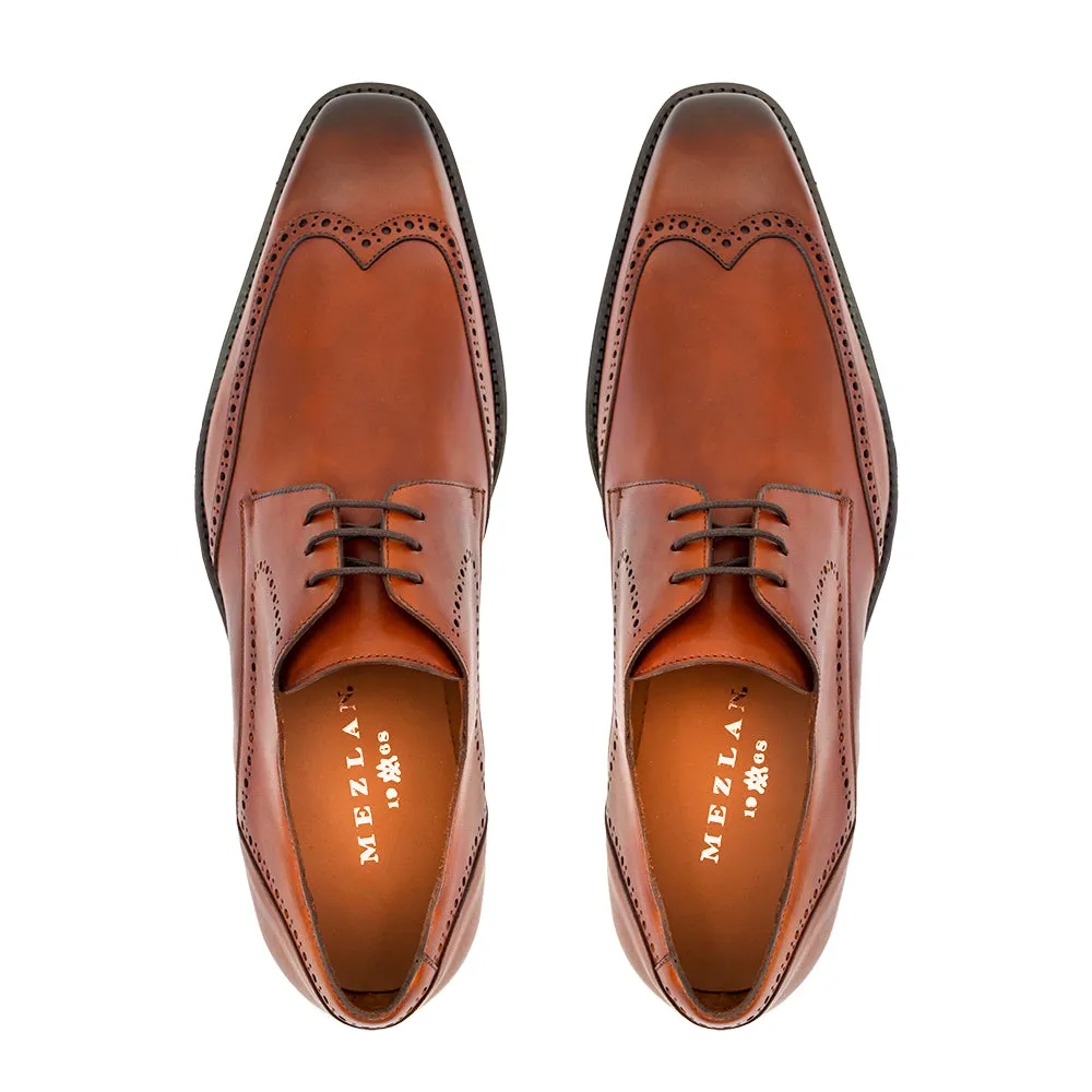 Leather Wingtip Rubber Sole Derby