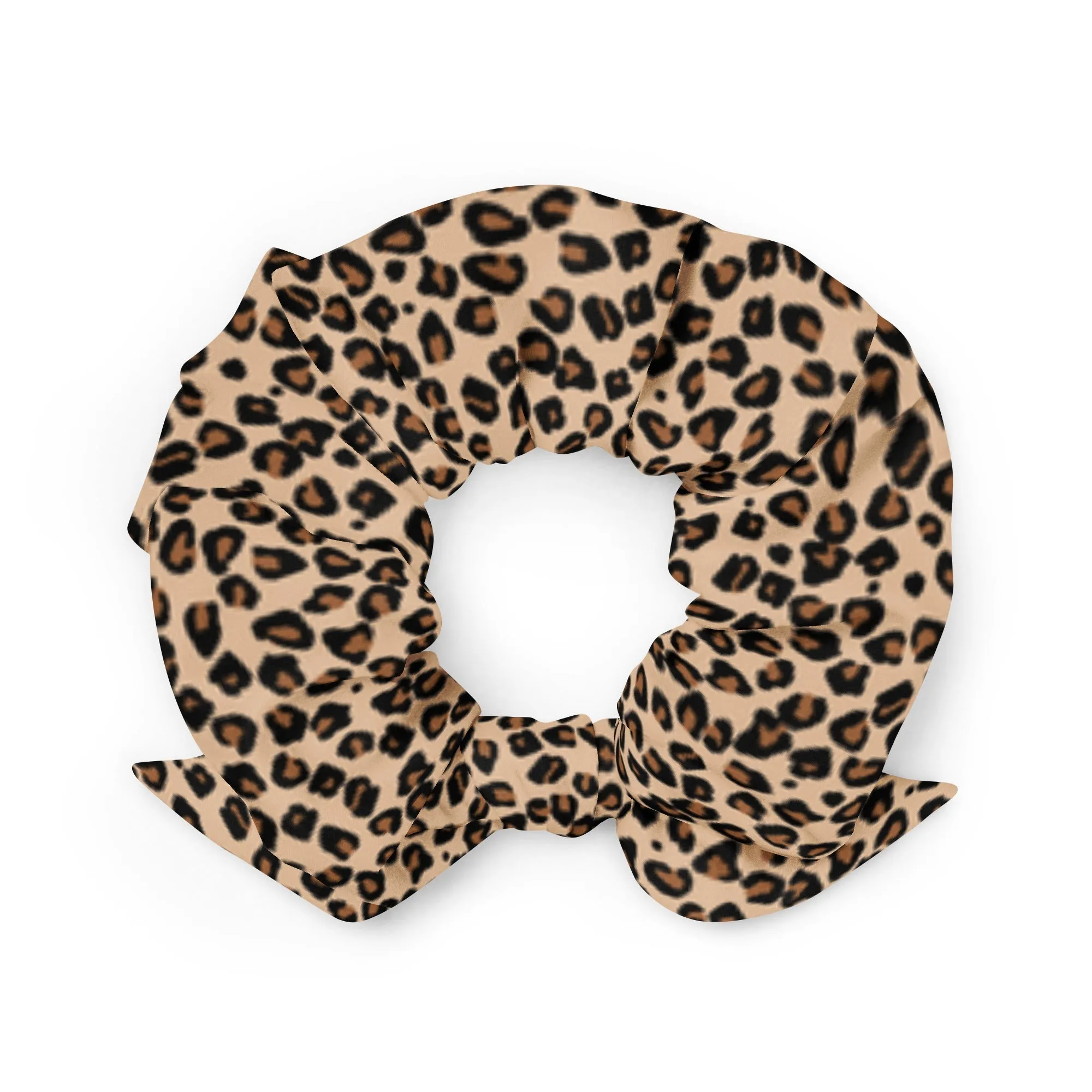 Leopard Print Eco-Friendly Scrunchie