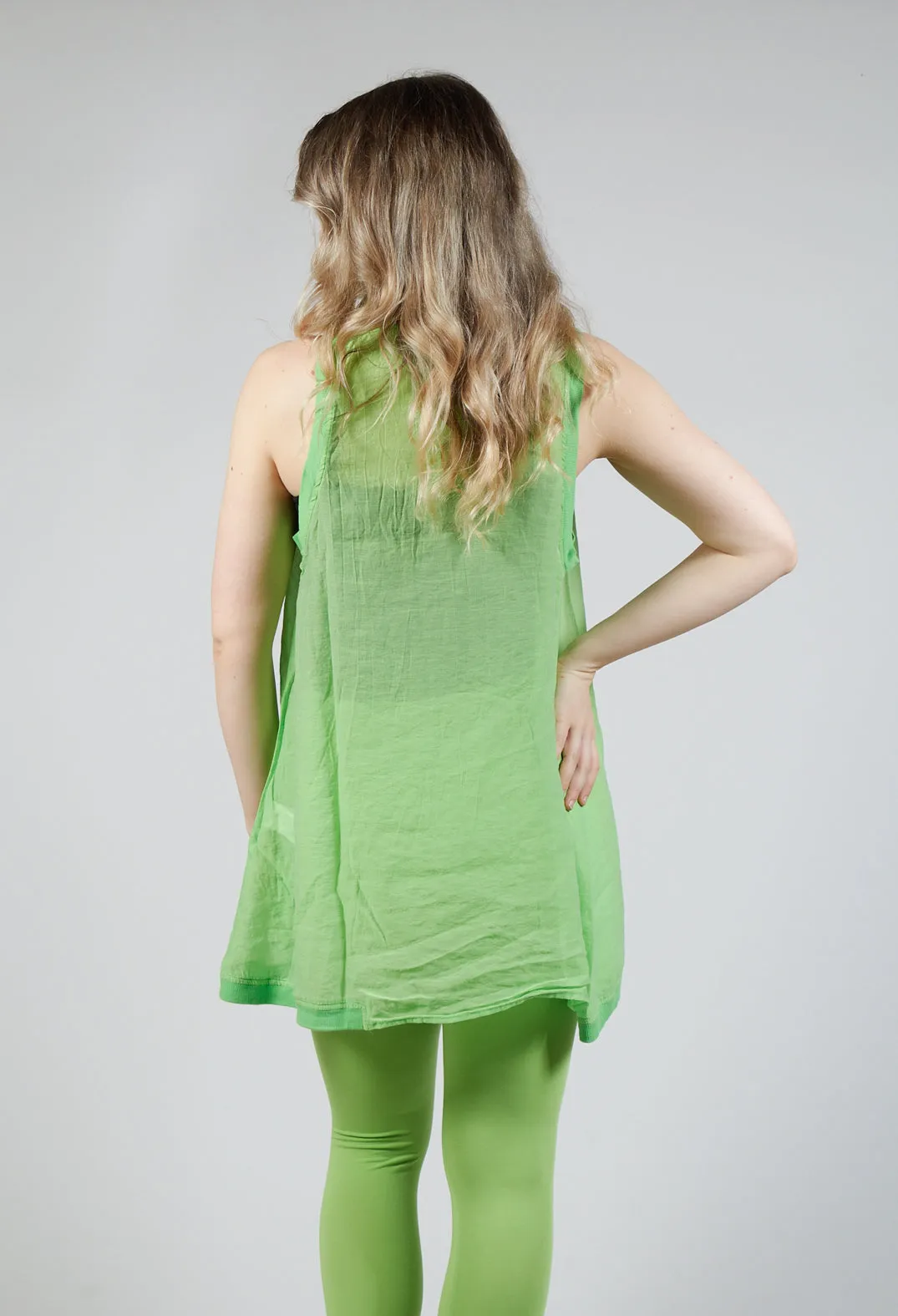 Lime Green Lightweight Sleeveless Top