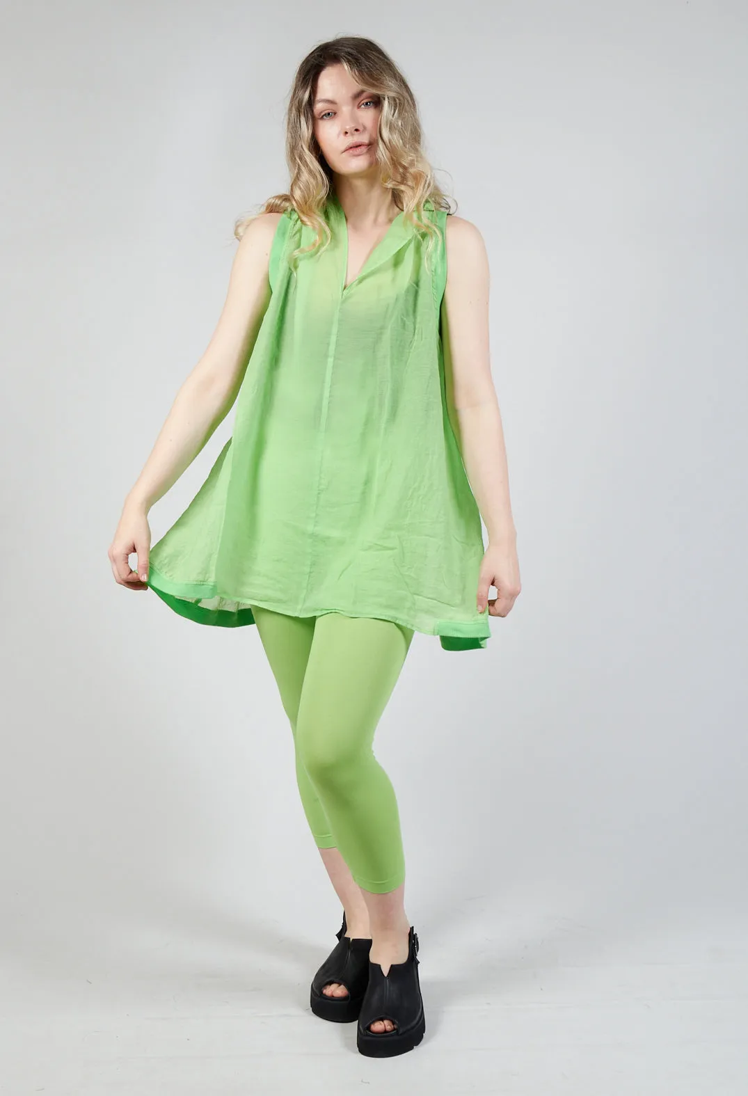 Lime Green Lightweight Sleeveless Top