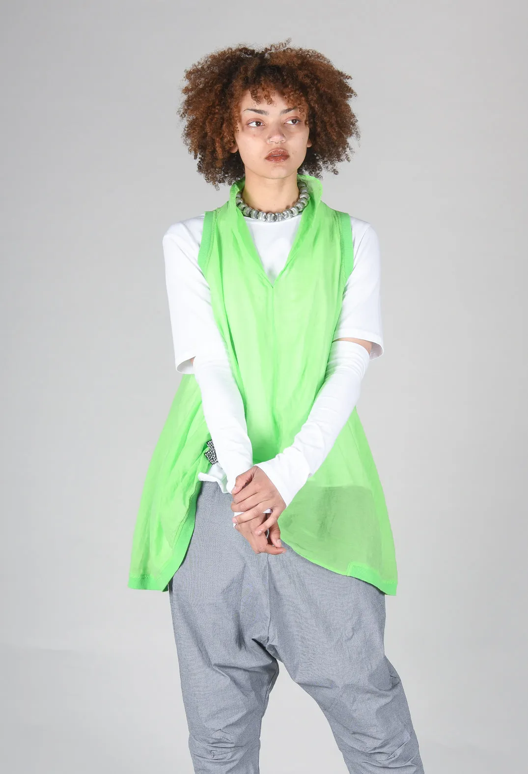 Lime Green Lightweight Sleeveless Top