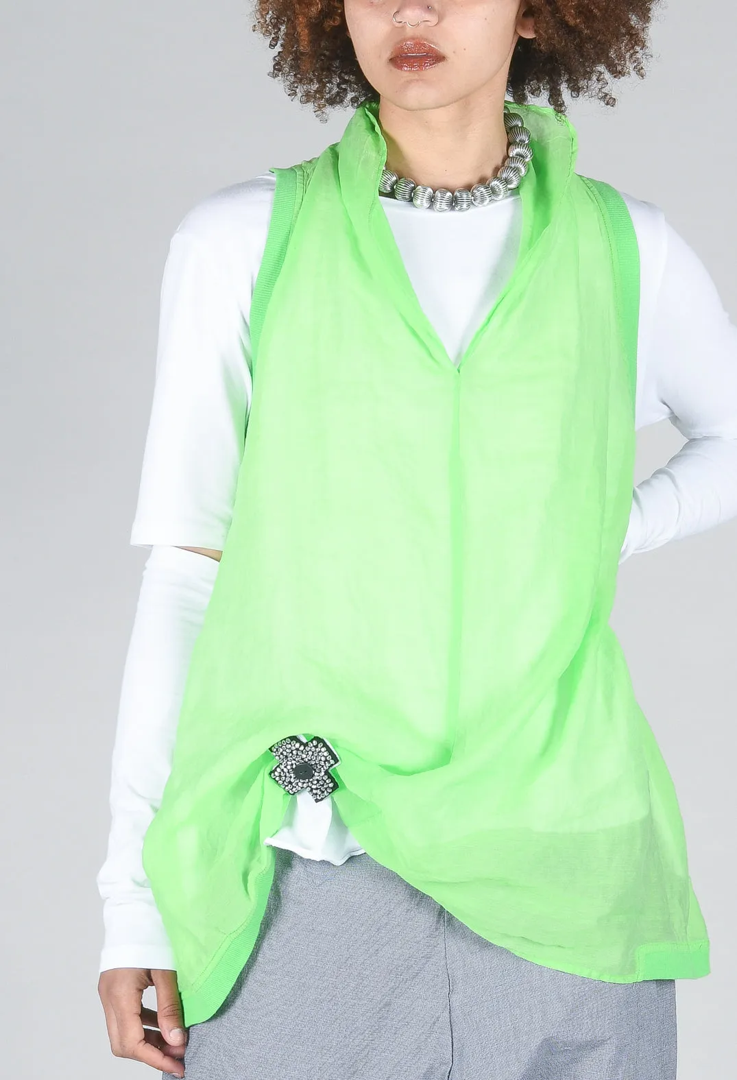 Lime Green Lightweight Sleeveless Top