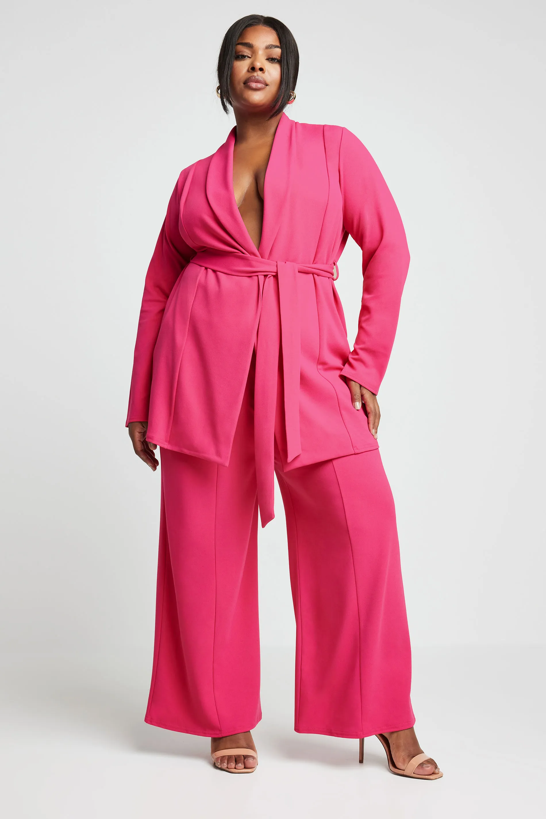 Limited Collection Plus Size Hot Pink Blazer