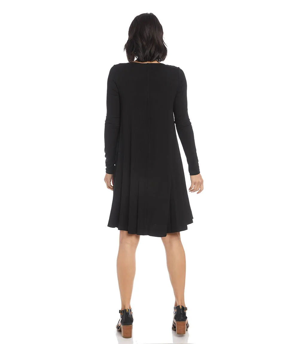 Long Sleeve Trapeze Dress