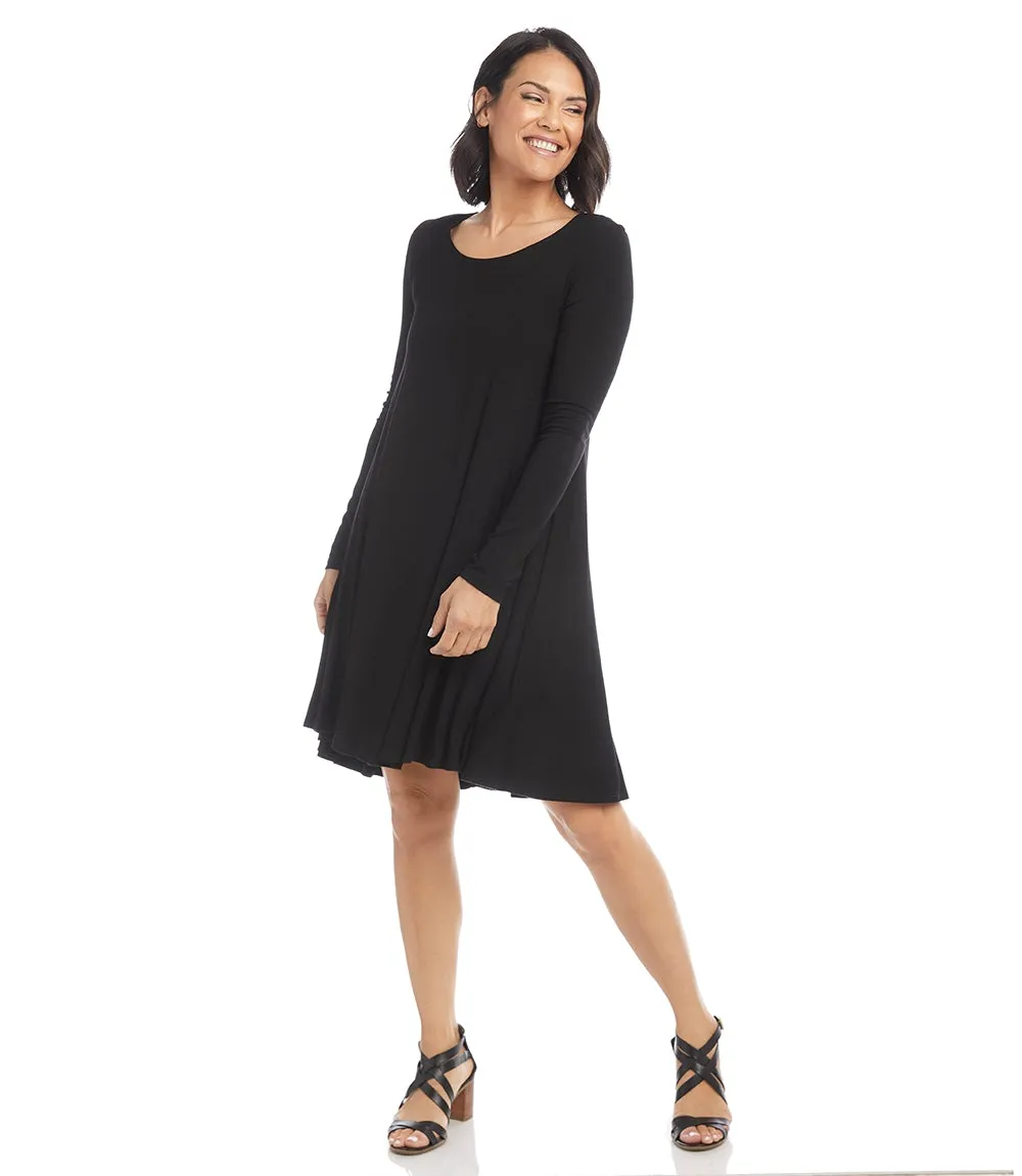 Long Sleeve Trapeze Dress