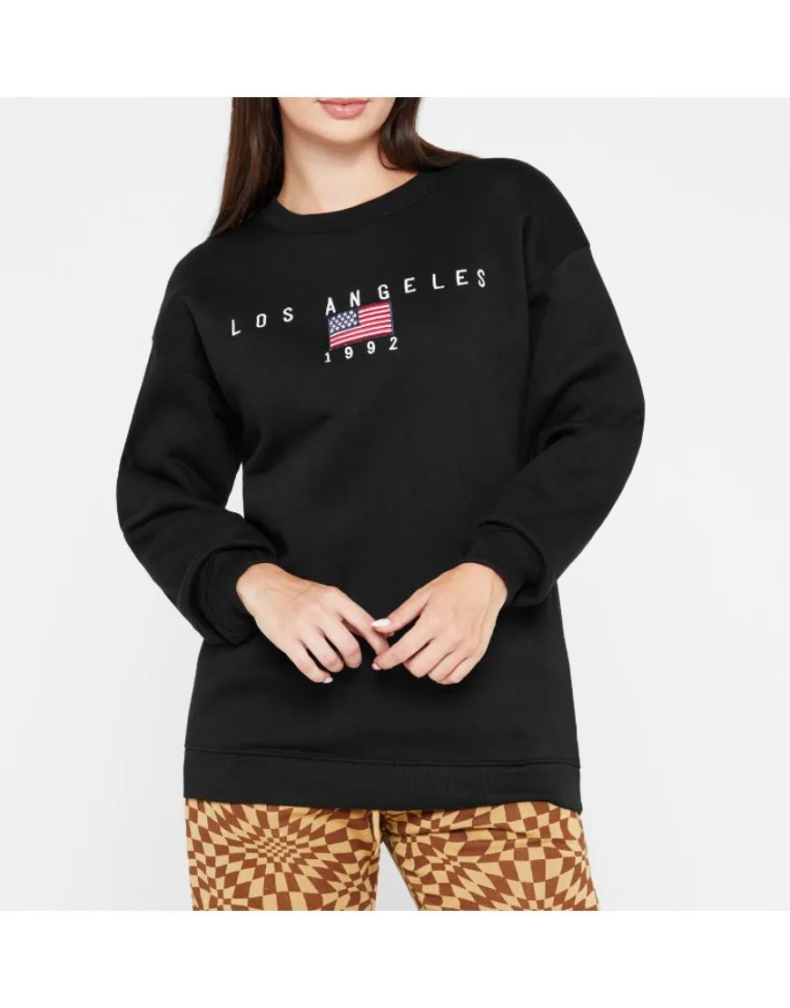 Los Angeles Logo Sweatshirt Fleece - Oversized